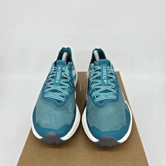 Adidas Women'sTerrex Agravic Speed Trail Pure Teal Trail Running Shoes Size 8 - Picture 2 of 8